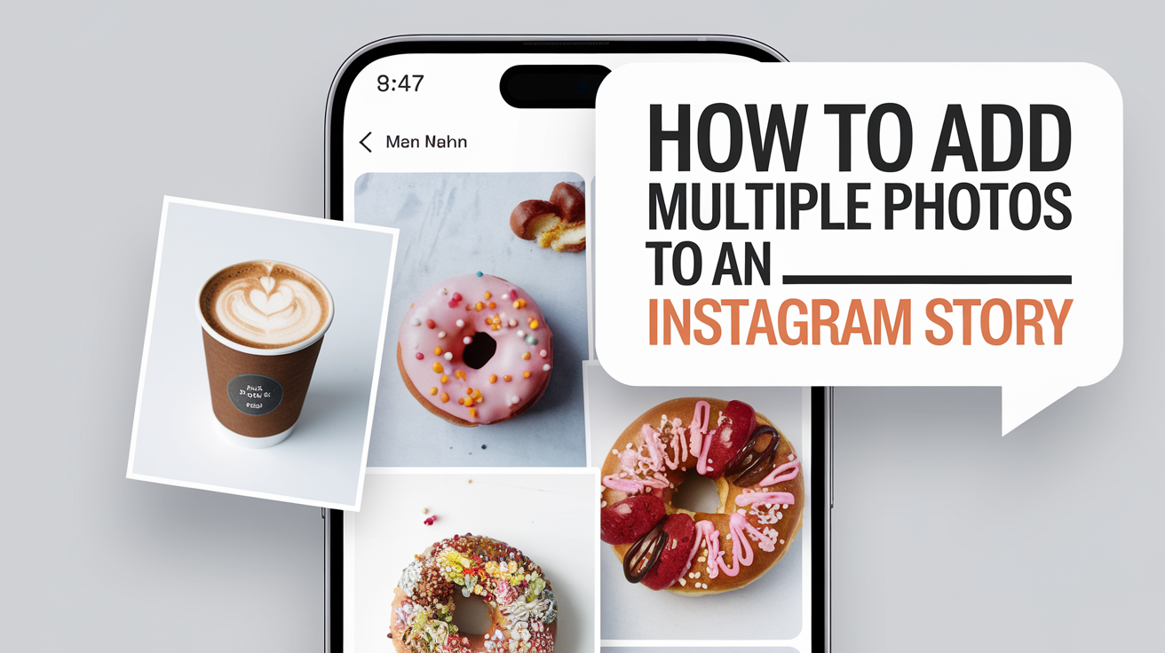 How to add multiple photos to an Instagram story